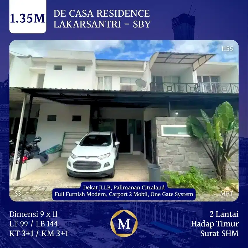 MODERN! RUMAH DECASA DKT CITRALAND JLLB LAKARSANTRI SAMBIKEREP WIYUNG