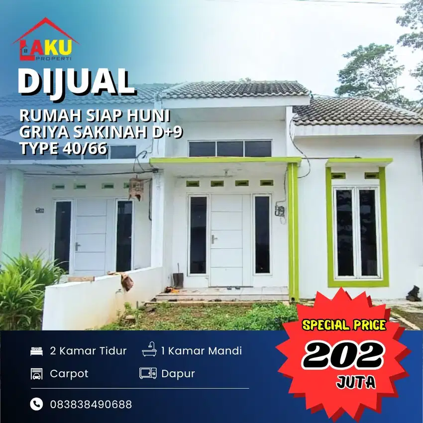 Rumah Ready di Griya Sakinah Blok D+19 Ungaran