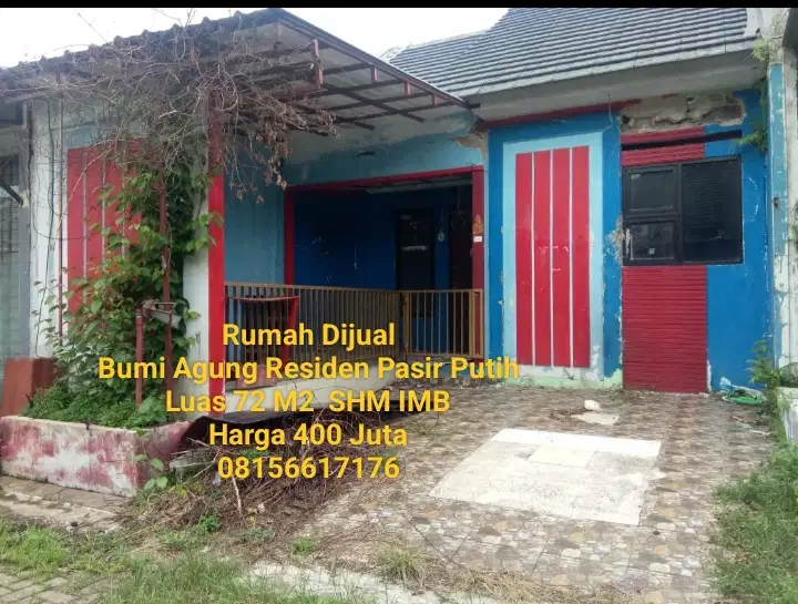 Turun Harga Murah Rumah di perum Bumi Agung Residen Pasir Putih Depok