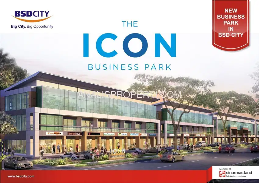 Di Jual ruko bagian hook the icon business park Tangerang Banten