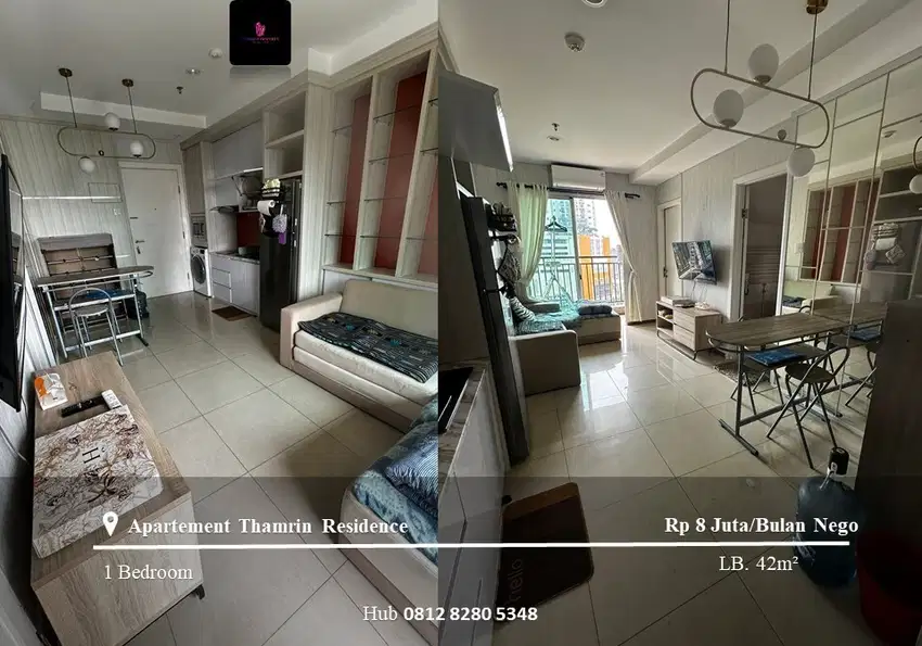 Disewakan Apartement Thamrin Residence Type L Low Floor 1BR Furnished