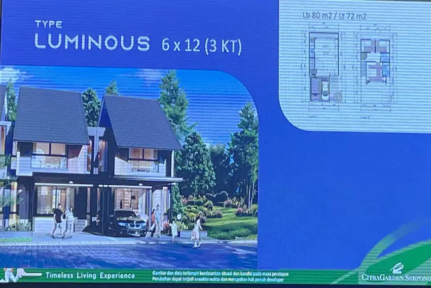 Dijual rumah baru di citra garden serpong type luminous