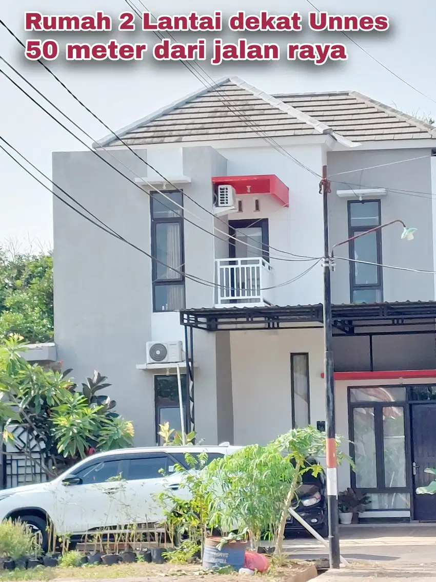 Rumah mangunsari gunungpati dekat Unnes hanya 50 meter dari jalan raya