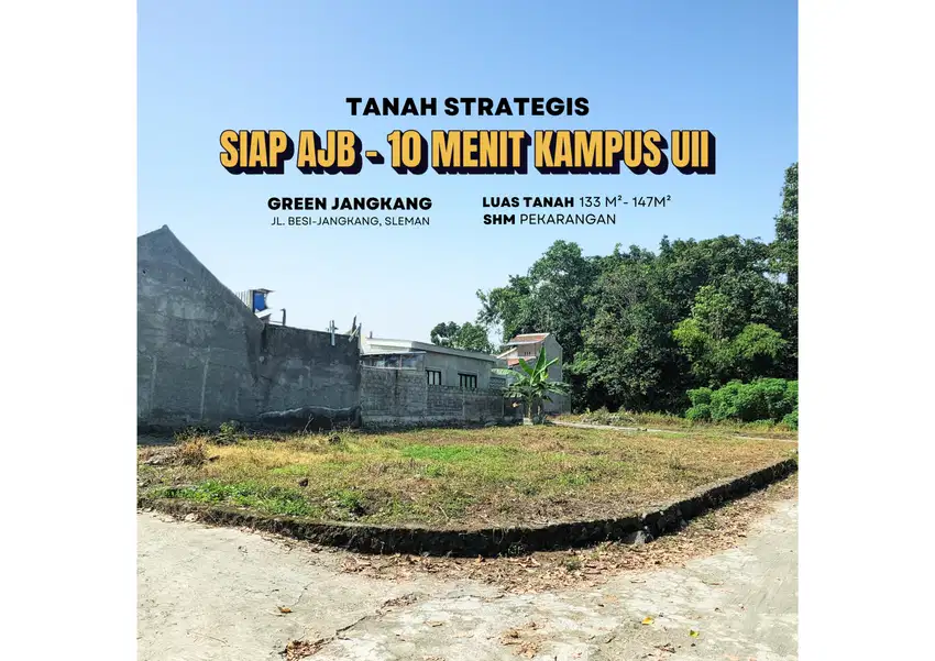 2 Jutaan Tanah SHM Tingal Balik Nama di Jalan Kaliurang