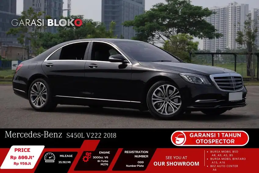 Mercedes Benz S450L Full Option V222 2018 / 2021