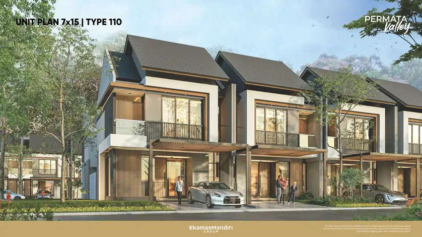 Dijual Rumahan mewah Tipe 110 Hook di Permata Valley