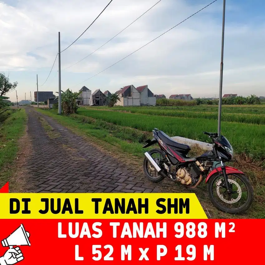 DIJUAL TANAH STRATEGIS NOL JALAN RAYA DESA BRINGKANG MENGANTI