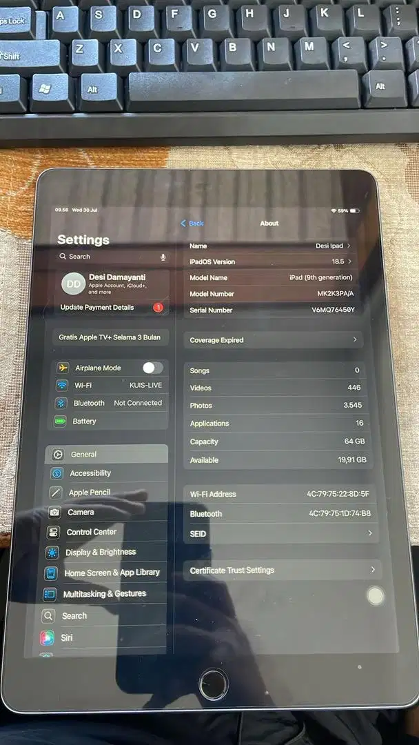 Ipad gen 9 ibox
