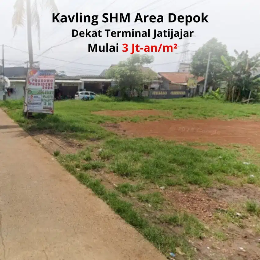3,2 Jt-an Tanah Kavling SHM Area Cilangkap, Dekat Terminal Jatijajar