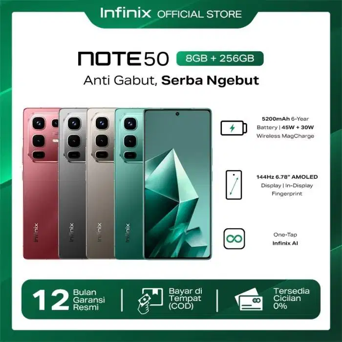 INFINIX NOTE 50 (8/256) BARU BIG SALE