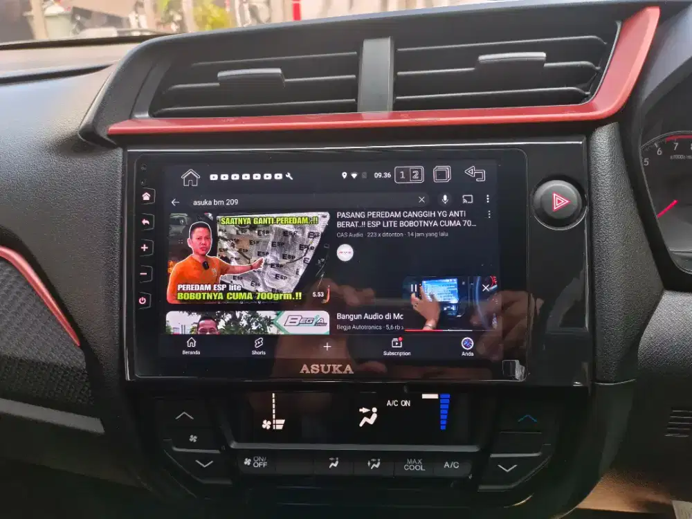 Head Unit Asuka BM 209 plus Frame