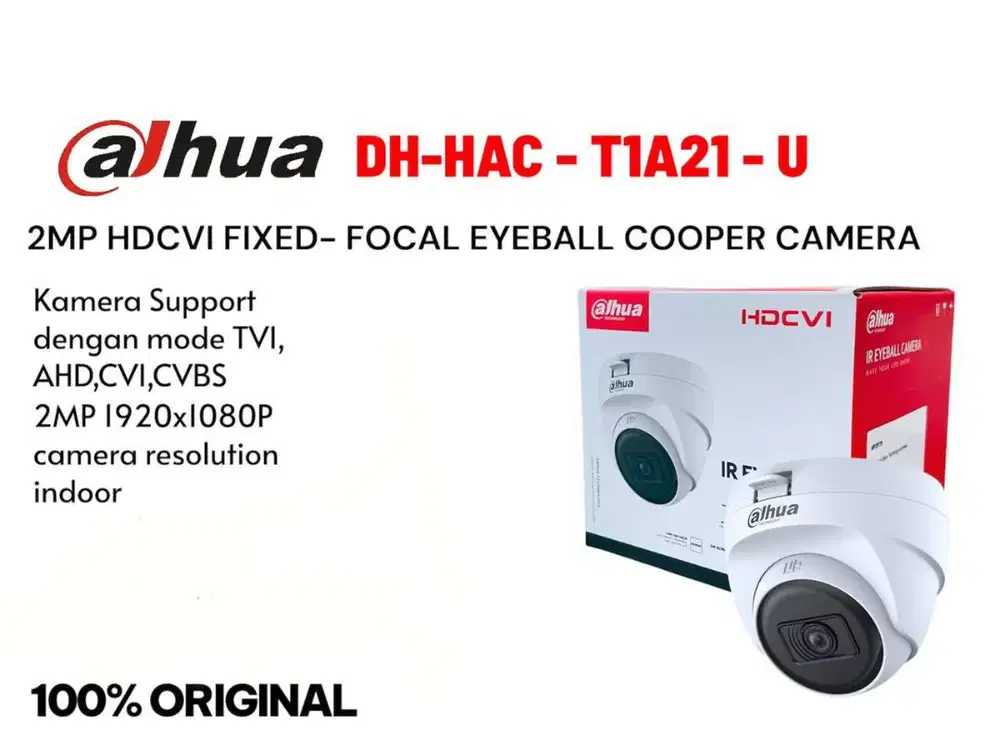 DAHUA HAC-T1A21-U 2MP IR HDCVI FIXED-FOCAL EYEBALL CAMERA