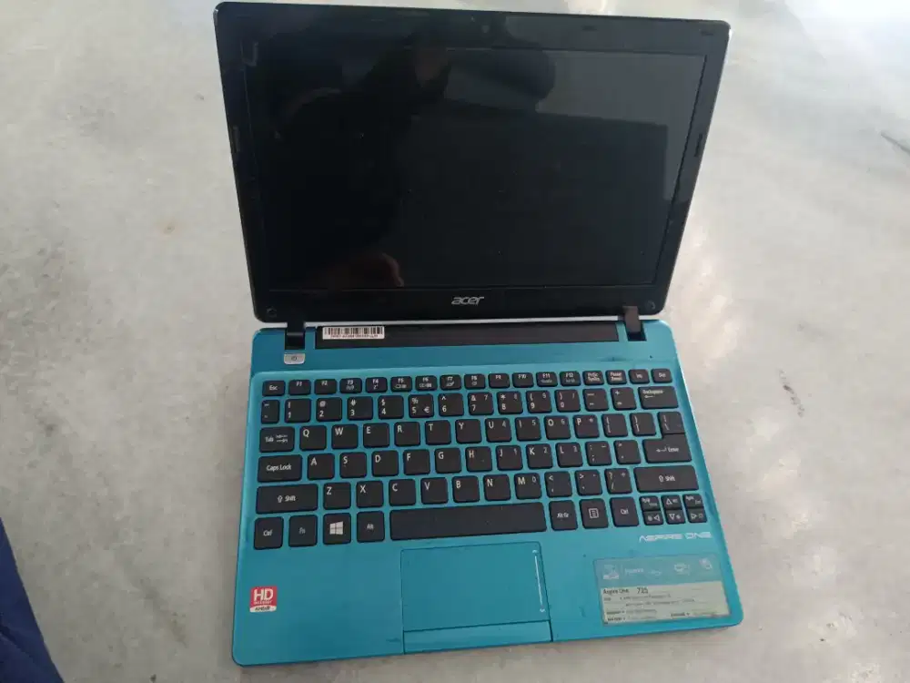Laptop notebook acer aspire one 725