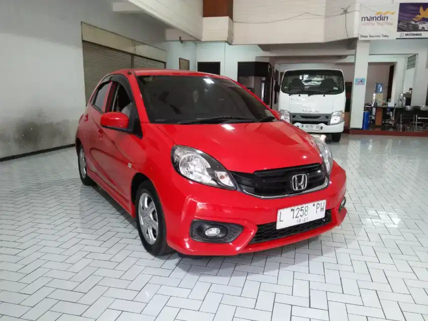 Honda Brio Satya E 1.2L AT Tahun 2017 Merah
