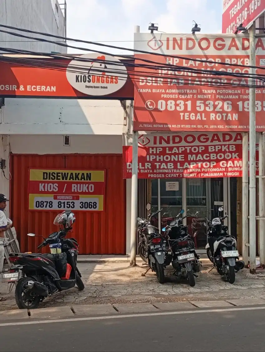Disewakan Kios/ Ruko daerah Bintaro, Tangerang Selatan