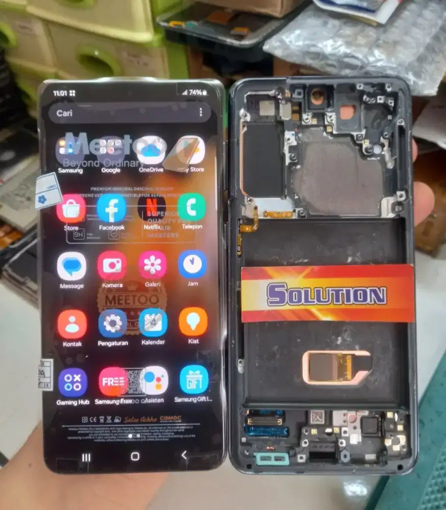 LCD TOUCHSCREEN SAMSUNG S21 PLUS ORI OLED + PASANG