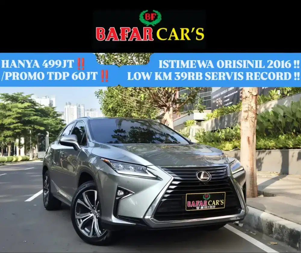 Lexus Rx200 Rx200t 2016 Low Km Rendah