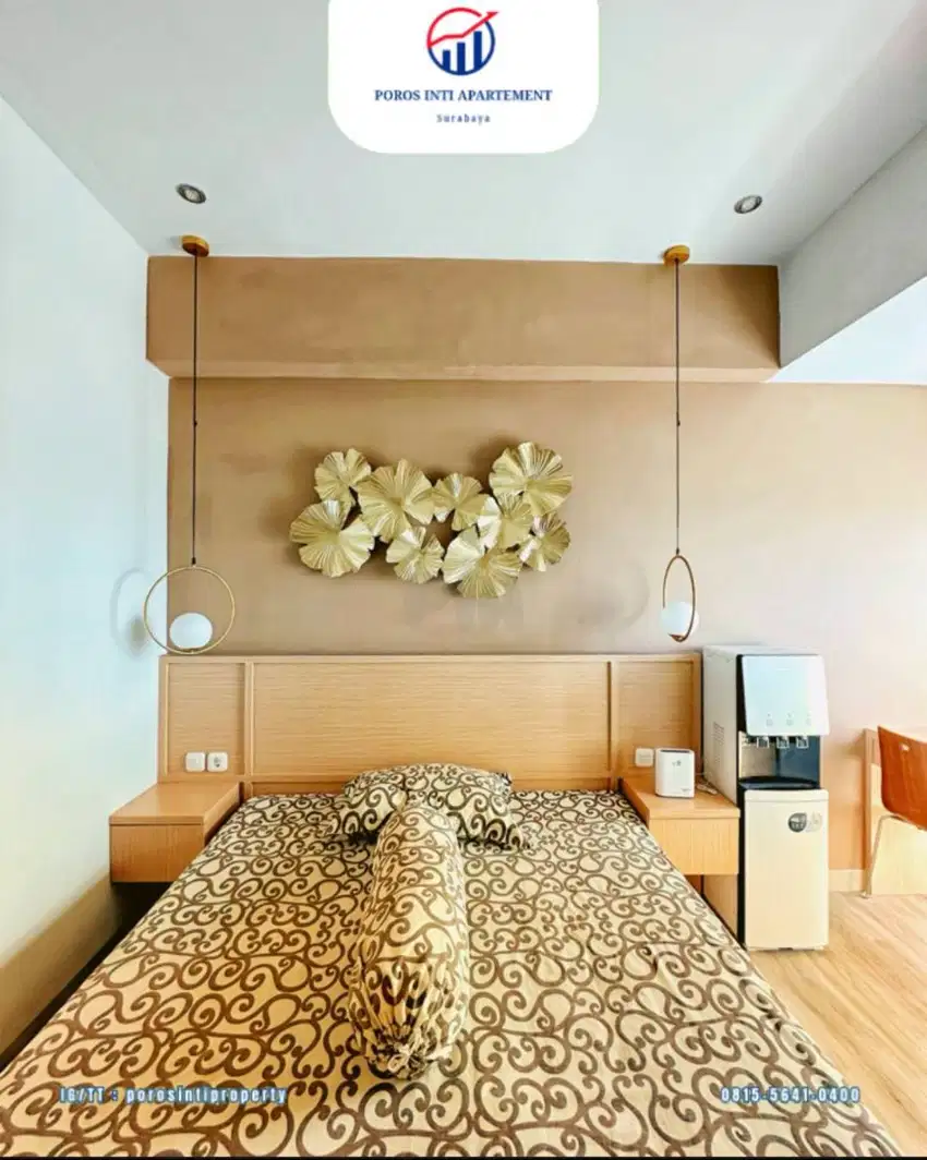 Disewakan Unit Apart Studio Full Furnish Siap Huni Fasilitas Komplit