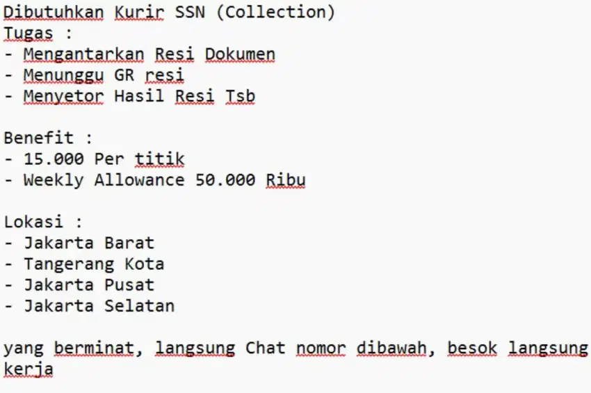 Dash electric membuka loker Rider kurir jakarta selatan, depok, bogor