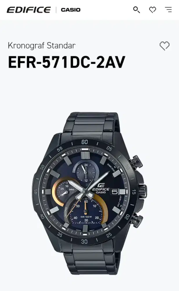 JAM TANGAN ORI CASIO EFR-571DC-2AV