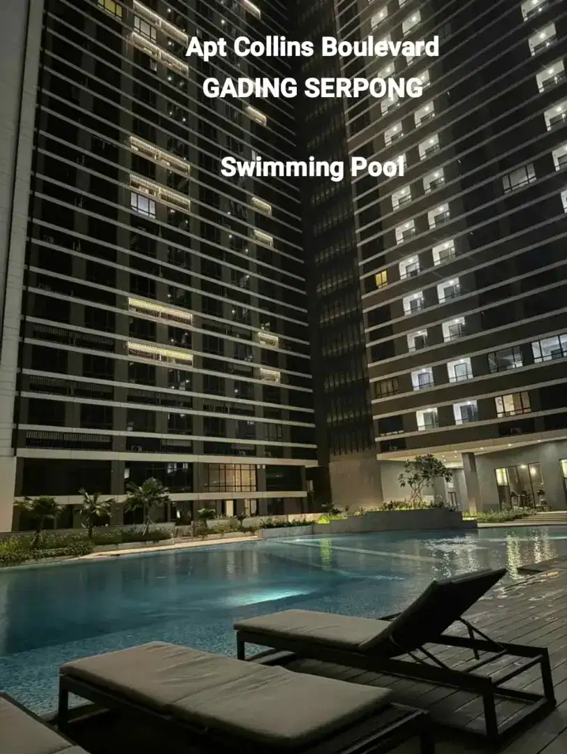 Dijual Apartemen Collins Boulevard View Pool Langsung Owner