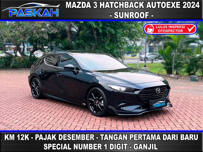 Auto Exe - LIMITED KM=12k Bunga=4,5% Mazda 3 Hacthback 2024 SUNROOF