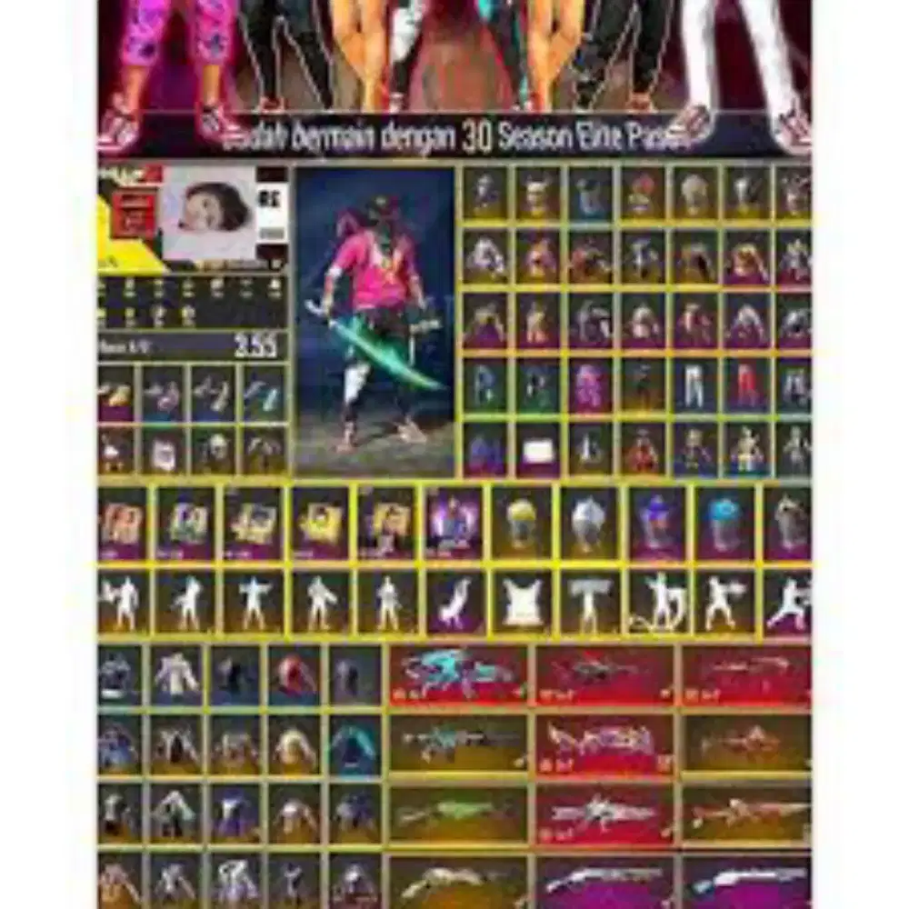 Jual akun ff Sultan season old murah meriah