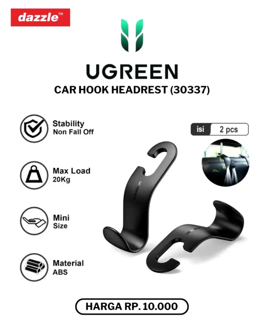 UGREEN CAR HOOK HEADREST