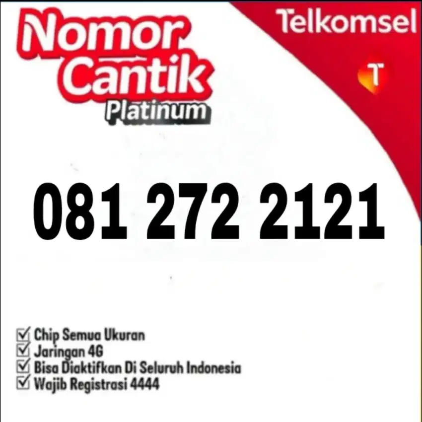 Nomor cantik telkomsel simpati 10 digit 2121