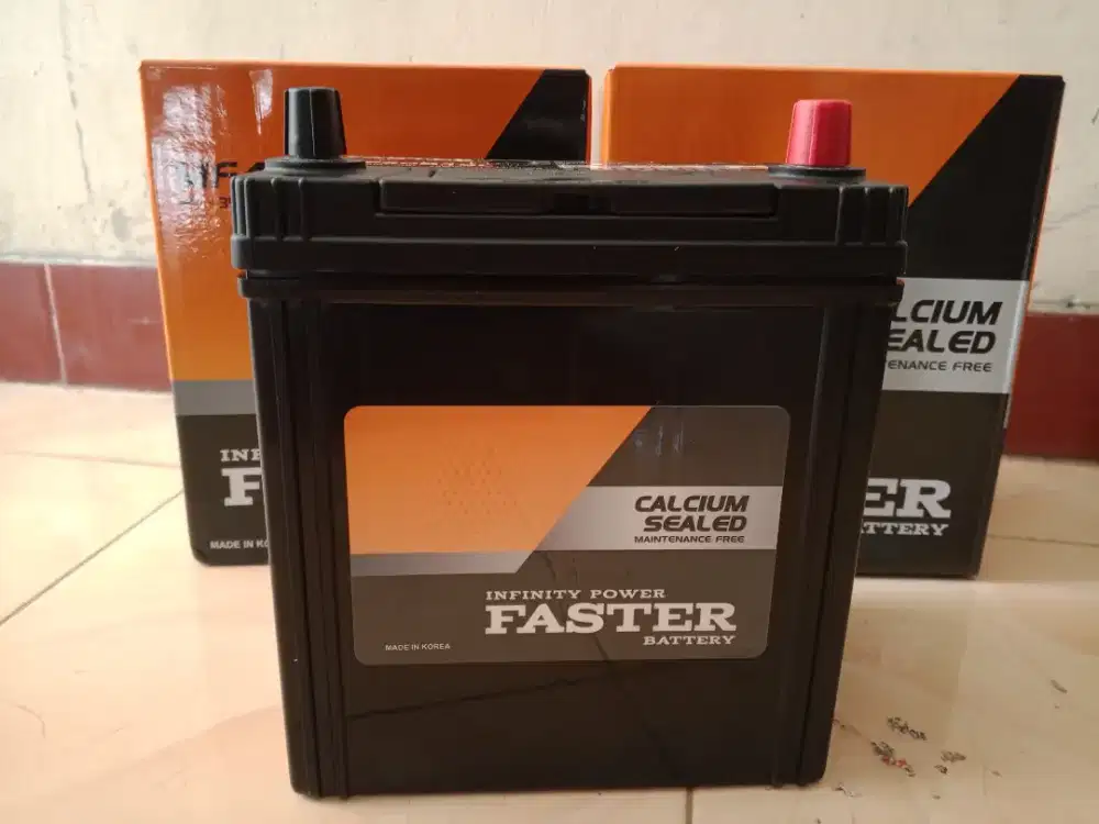 Aki mobil baru bergaransi resmi FASTER MF