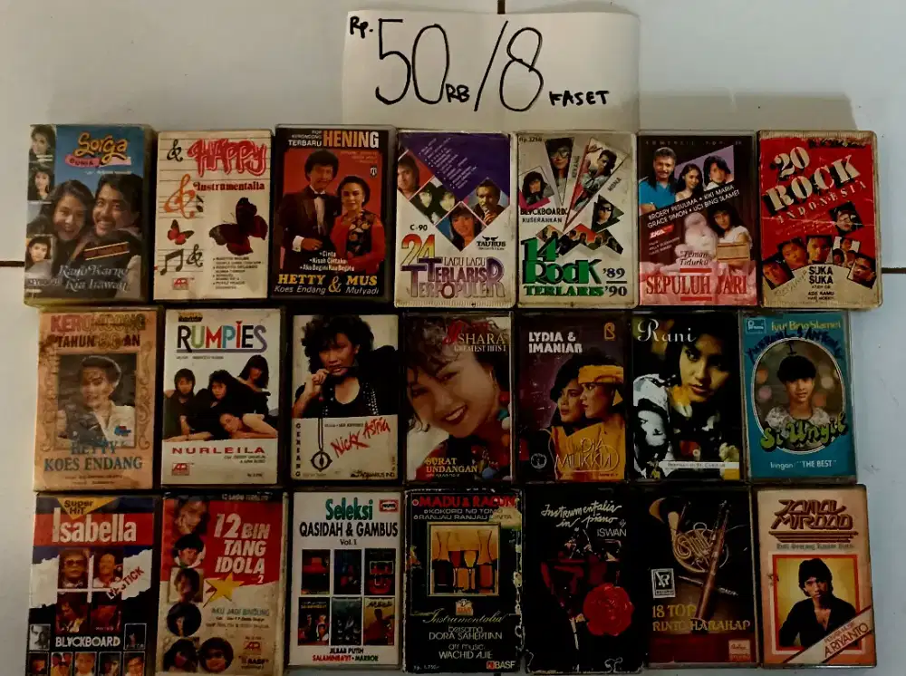 kaset tape lokal dan barat