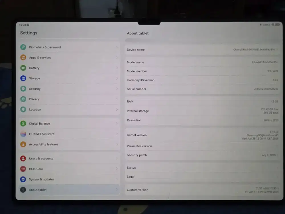 Huawei matepad 13.2 pro black