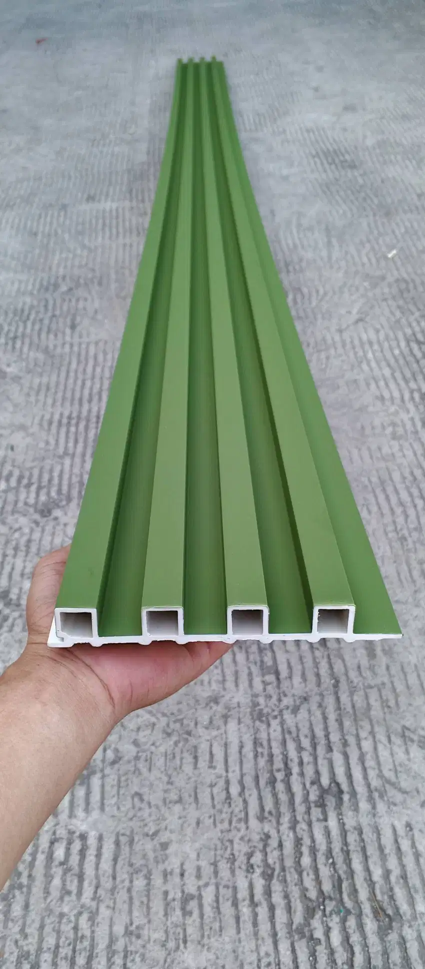 Wall Panel dinding Signal Green 290x17 cm