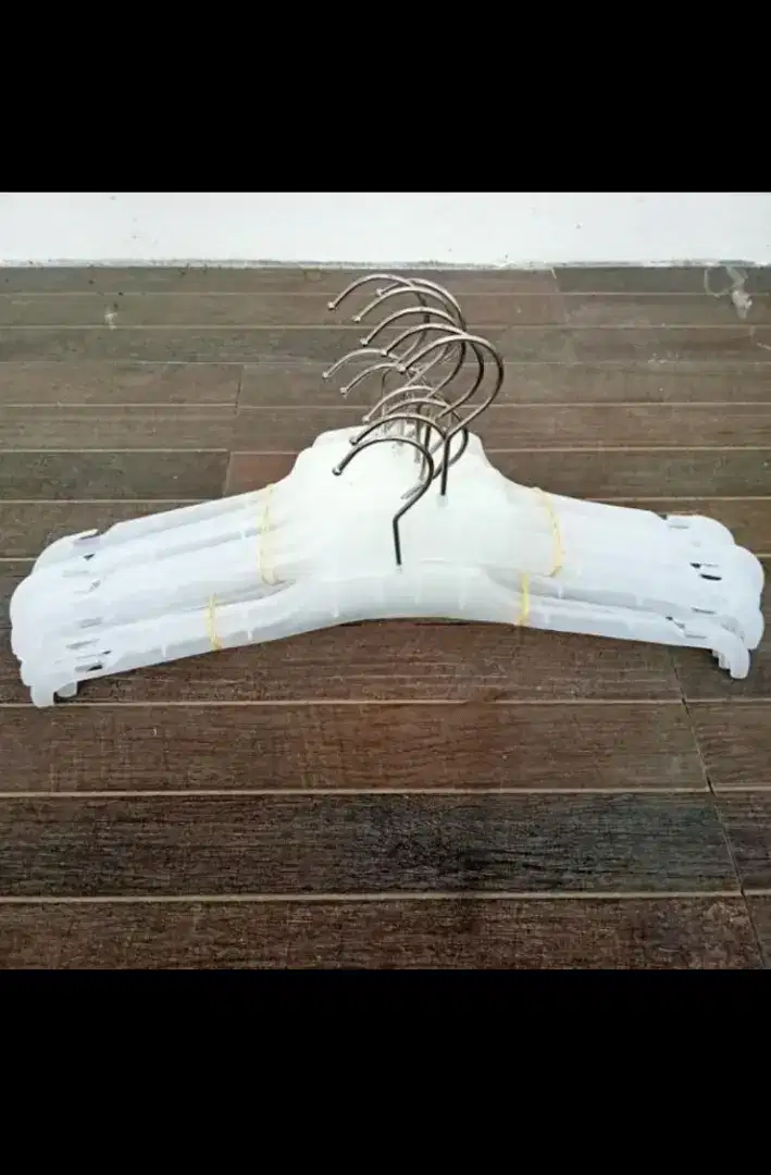 Gantungan Hanger Baju Dewasa Plastik 100 pcs