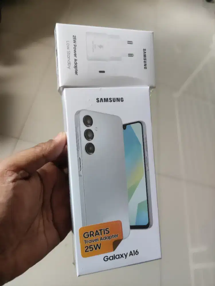 Samsung A16 8/128, Baru, Resmi, No repack, include bonus adapter