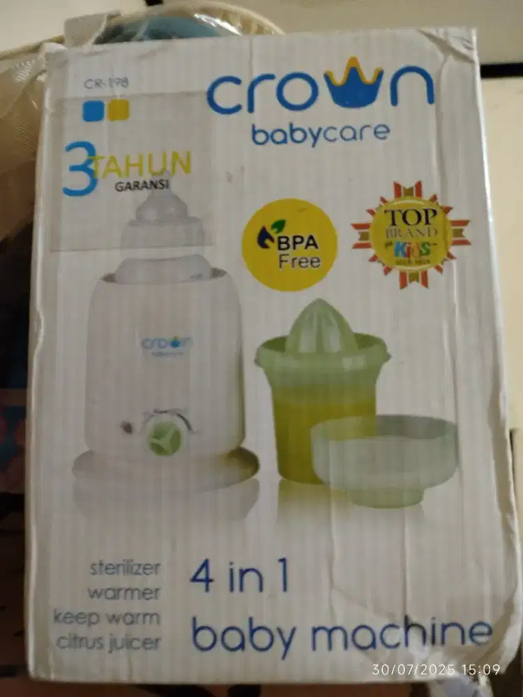 CROWN 4 in 1 Baby Machine, penghangat botol