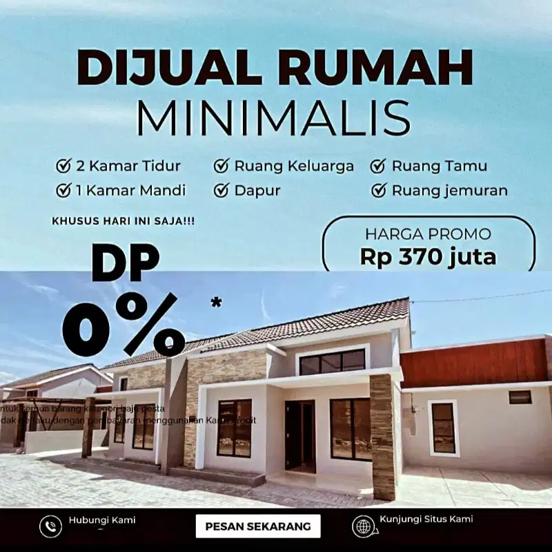 Rumah TERMURAH di perumahan cluster colomadu gedongan