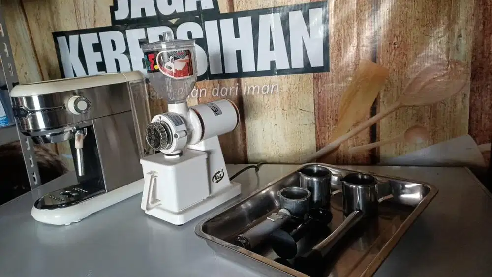 Mesin Kopi & Grinder Kopi set untuk usaha