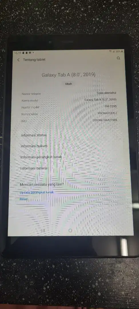 Bekas Samsung Tab A 2019 , 8 inci, Ram 2/32 GB ,baca deskripsi dl yaa