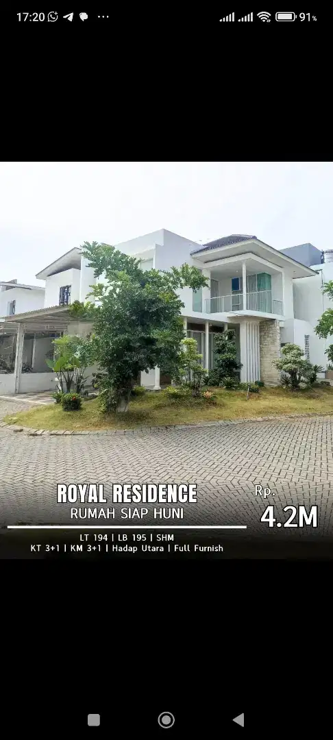 Dijual rumah siap huni di surabaya barat
