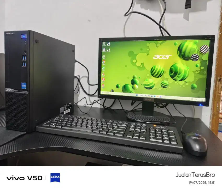 SET CPU PC OFFICE i5 12400 INTEL UHD RAM 16GB SSD 500GB NVME HDD 500GB