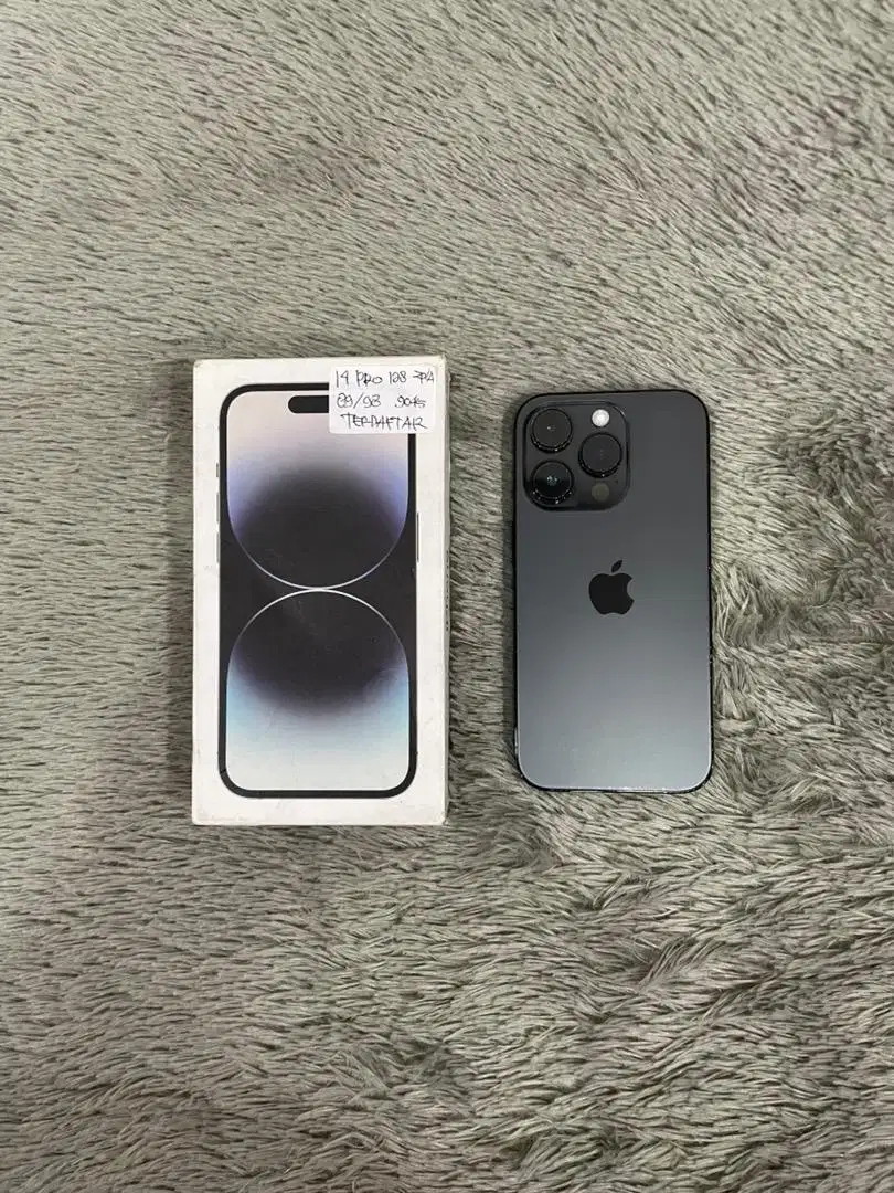 IPhone 14 Pro 128GB Black mulus Fullset BH 89% 3Utool 98 Permanent