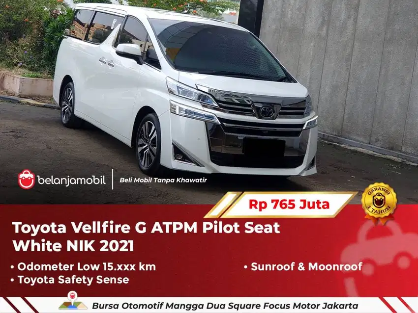 [ LOW KM ] Toyota Vellfire G ATPM TSS Pilot Seat White 2021/2022