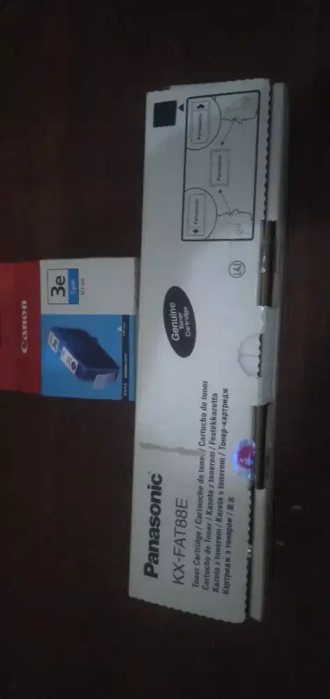 Cartridge panasonic KX-FAT88E & Canon 3e Cyan