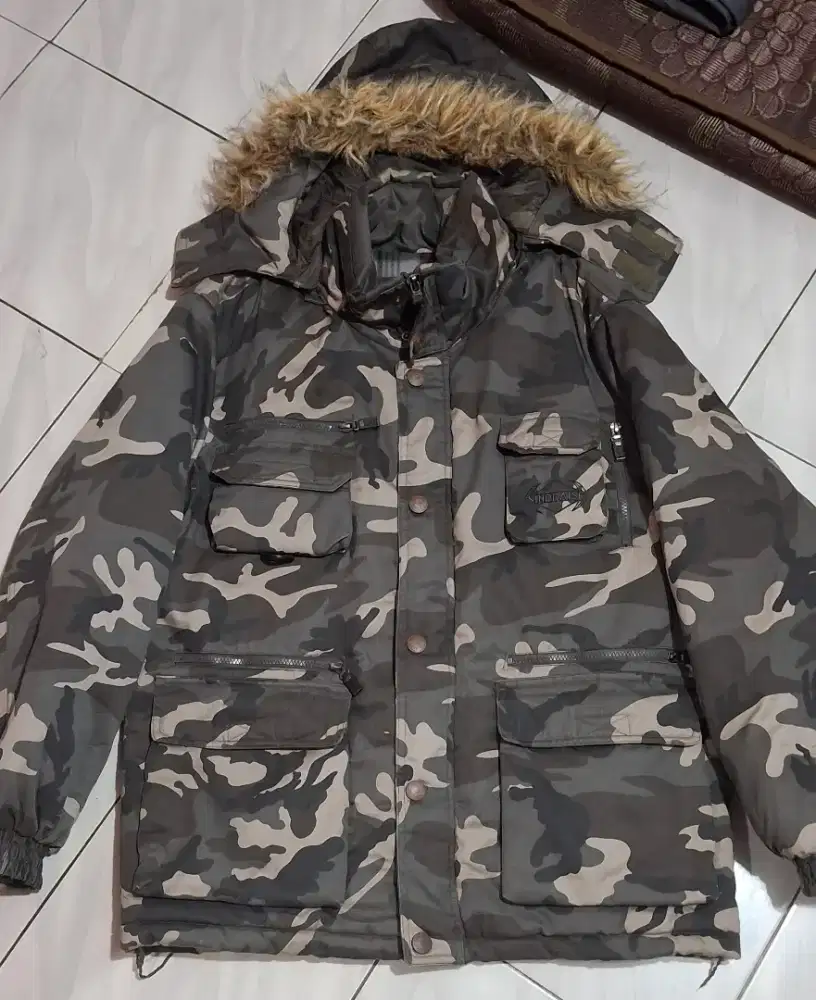 Jaket camo size L