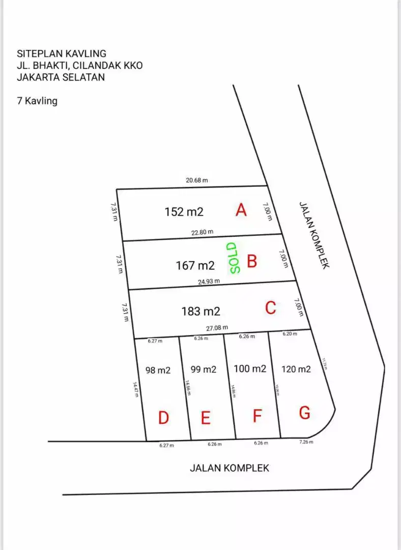 Dijual Tanah Kavling Dekat Transmart Cilandak KKO Jakarta Selatan
