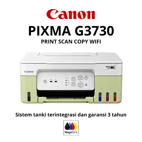 CANON PIXMA G3730 Print Scan Copy WiFi Promo Garansi Resmi 3 Tahun