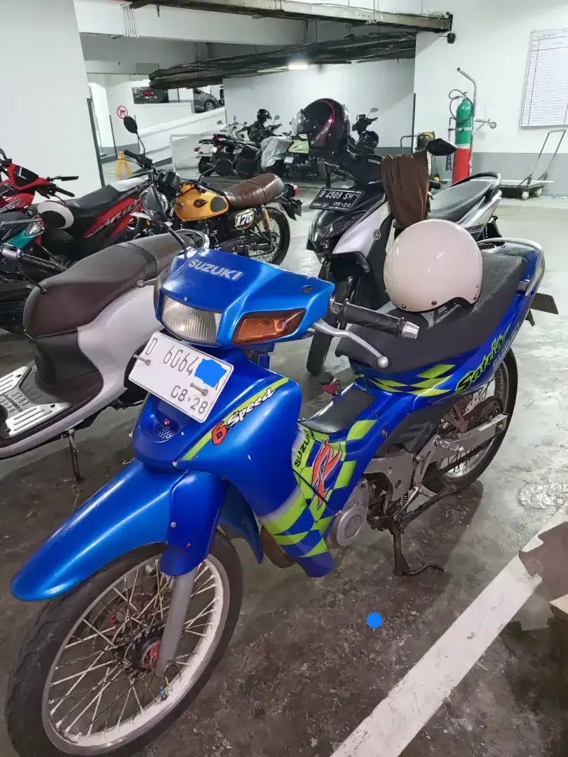 Satria 2tak RU,THN 2002.plat D bandung