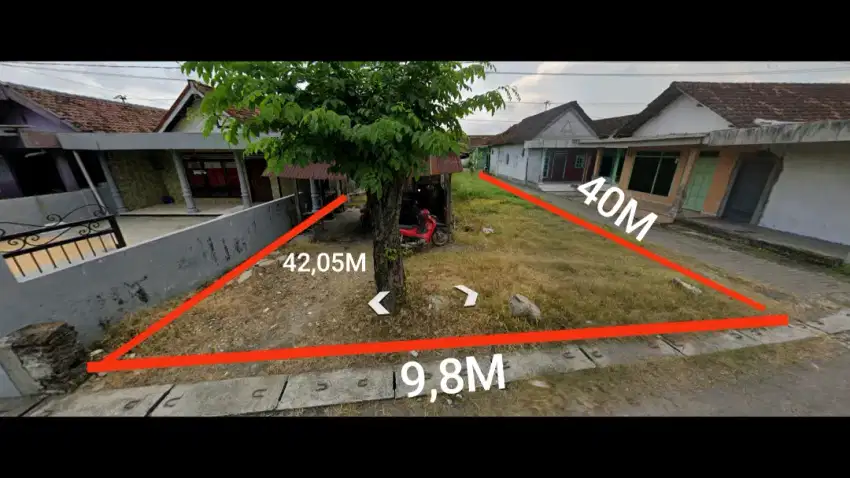 Tanah 390M² luwung sarirogo sidoarjo 0 Meter jalan desa