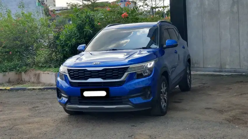 Km41rb kia seltos ex non sunroof turbo 2020 pakai 2021 biru